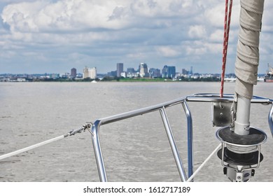 Sailing Into Baltimore On Chesapeake Bay