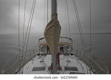 Sailing Into Baltimore On Chesapeake Bay