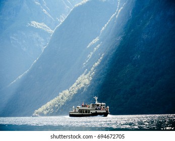 Sailing In Naeroyfjord, Norway