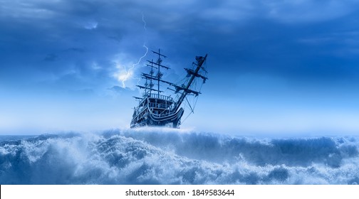 8,715 Ship On Stormy Seas And Sky Images, Stock Photos & Vectors ...