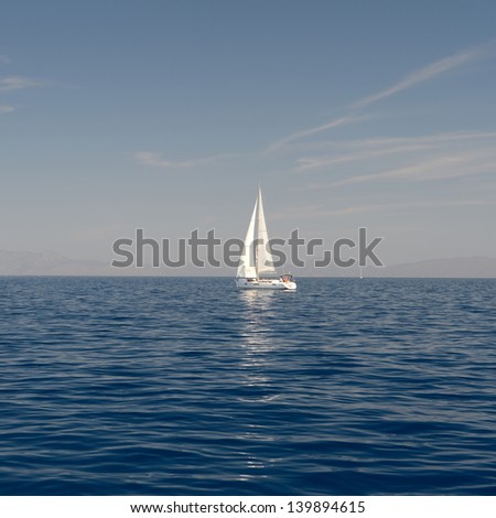 Similar – Image, Stock Photo sail away with me