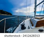 Sailing in the Puget Sound in Washington.