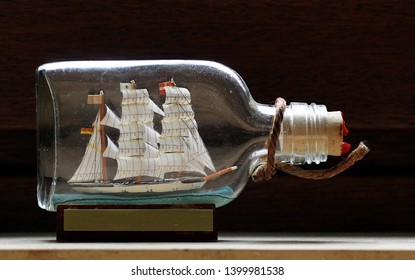 Sailing Ship In A Bottle