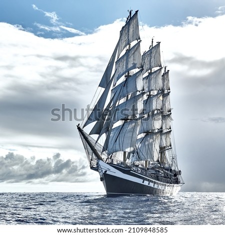 Sailing ship Cruises Yachting in sea