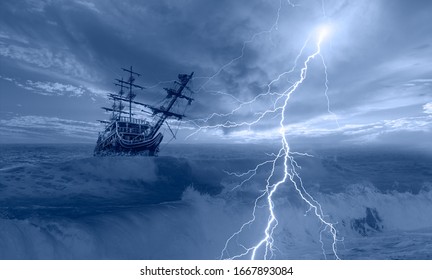 lightning in sailboat