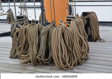 Sailing ships ropes
