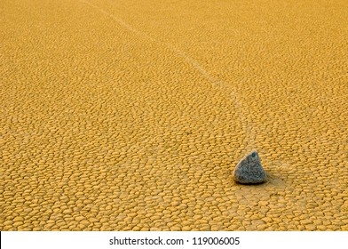 Sailing Stones In The Racetrack Playa, Death Valley, California