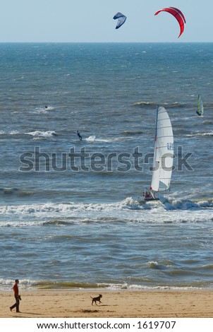 sailing and surfing