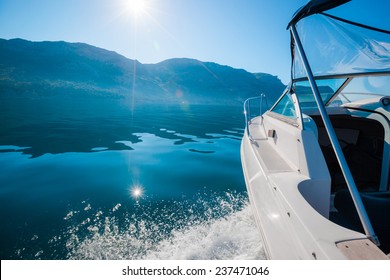 Sailing Yacht Boat On Sea Water. Outdoor Lifestyle.