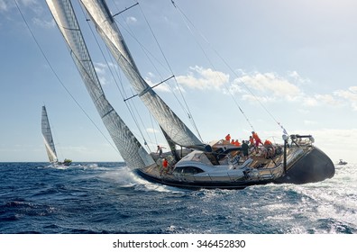 Sailing yacht race. Yachting. Sailing - Shutterstock ID 346452830