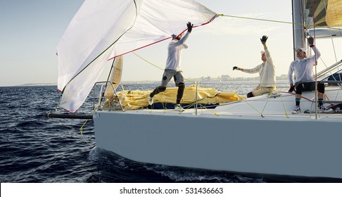 Sailing Yacht Race. Yachting. Sailing