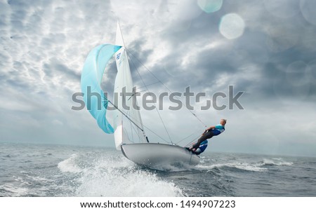 Sailing yacht race. Yachting. Sailing regatta.

