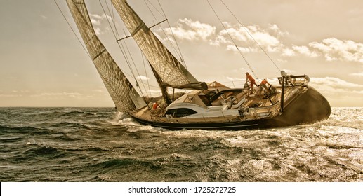  Sailing Yacht Race. Yachting Sport Regatta