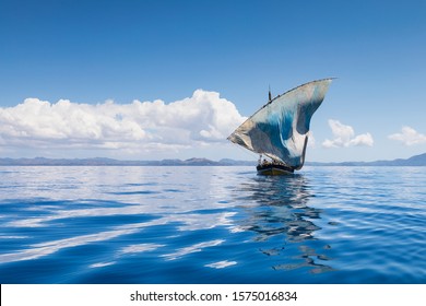 Sails On The Mozambique Channel On The Way To Nosy Iranja