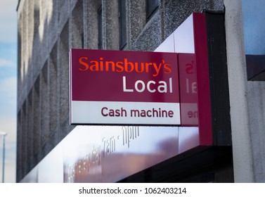 Sainsburys Local Sign, Carrington Road, Nottingham, Nottinghamshire, UK - 3rd April 2018