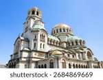 Saint Alexander Nevsky Cathedral in Sofia. Sofia is the capital and largest city of Bulgaria.