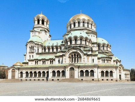 Saint Alexander Nevsky Cathedral in Sofia. Sofia is the capital and largest city of Bulgaria.