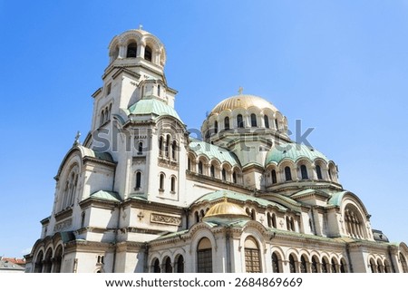 Saint Alexander Nevsky Cathedral in Sofia. Sofia is the capital and largest city of Bulgaria.
