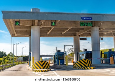 Saint Ann, Jamaica - March 19 2019: Toll Booth/ Toll Plaza On The Edward Seaga (North South) Highway In Mammee Bay, St Ann, Jamaica