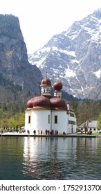 Saint Bartholomew's Church, A Roman Catholic Pilgrimage Church In The Berchtesgadener Land, Bavaria In Germany.