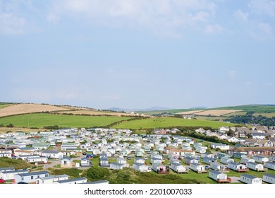 Saint Bees, Cumbria, United Kingdom - 14 Of August 2022: Cottage Houses With Landscape View