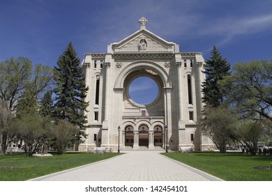 Saint Boniface Cathedral, Winnipeg, Manitoba, Canada.