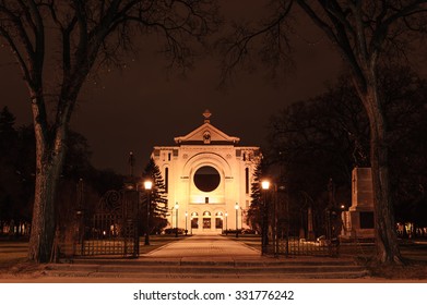 Saint Boniface Cathedral, Winnipeg, Manitoba, Canada.