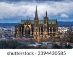 Saint Stephen’s cathedral in Metz, Moselle, Lorraine, France