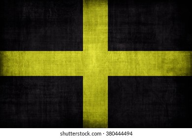 Saint David flag pattern, retro vintage style