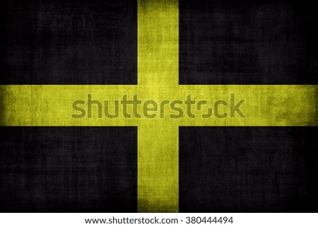 Saint David flag pattern, retro vintage style