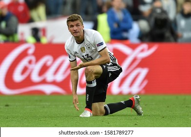 SAINT DENIS FRANKREICH STADE DE FRANCE 16.Juni 2016, Fussball EURO 2016 Deutschland Vs Polen

Thomas Müller Player Of The German National Team