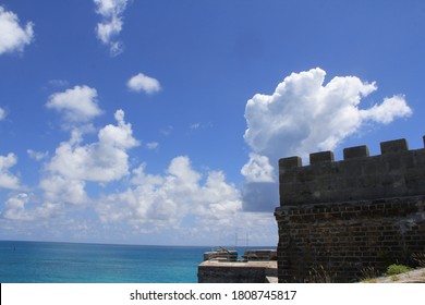 Saint George, Bermuda / Bermuda - October 18 2019: The Beach At Gate Fort Saint George Bermuda