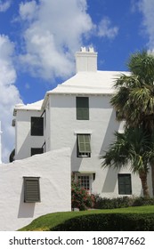 Saint George, Bermuda / Bermuda: October 18 2019: The Colorful Buildings Of Downtown Of Saint George Bermuda