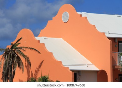 Saint George, Bermuda / Bermuda: October 18 2019: The Colorful Buildings Of Downtown Of Saint George Bermuda