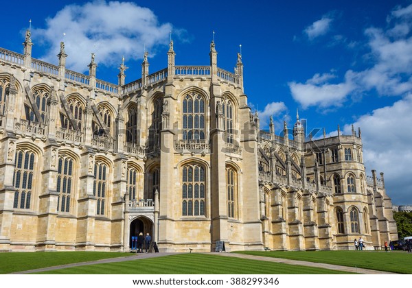 Capilla De Saint George Dentro Del Castillo De Windsor Inglaterra Reino Unido