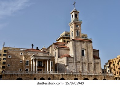 Saint Georges Maronite Cathedral, View From Behind Roman Agora, Beirut, Lebanon