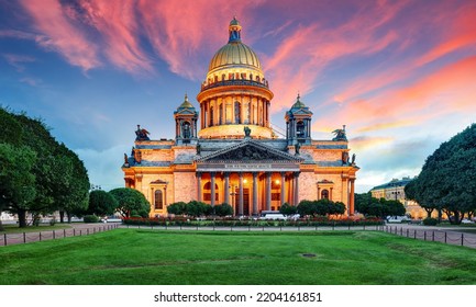 Saint Isaac's Cathedral or Isaakievskiy Sobor in Saint Petersburg, Russia is the largest Russian Orthodox cathedral in the city.
