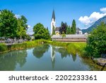 Saint Johannes Baptist Church in Oberstdorf, Bavaria, Germany 