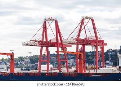 SAINT JOHN, NEW BRUNSWICK: September 15, 2014: Saint John Is The Only City On The Bay Of Fundy And The 3rd Largest Port In Canada By Gross Tonnage.