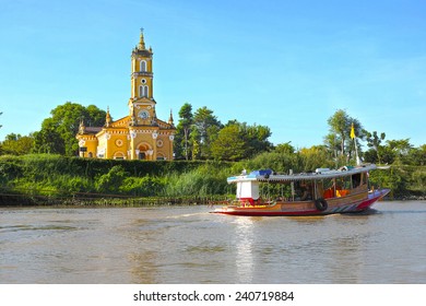 Saint Joseph Catholic Church, Travel Point In Ayutthaya Thailand 