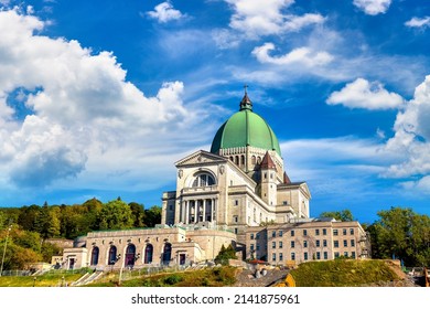 Saint Joseph Oratory In Montreal In A Sunny Day, Quebec, Canada