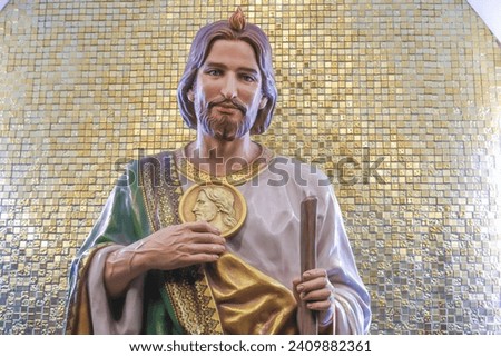 Saint Jude Thaddeus Apostle of Jesus Christ Catholic religious statue