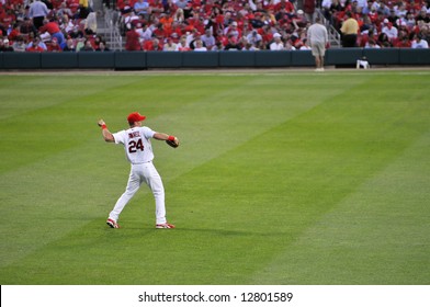 Saint Louis Cardinals Rick Ankiel Throwing Baseball