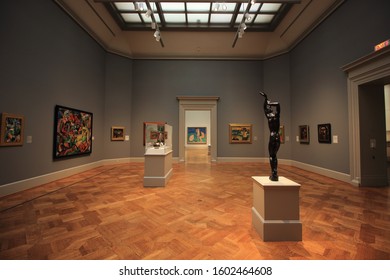 Saint Louis, Missouri, USA - 9/24/2019: Interior Photos Of The St Louis Art Museum 