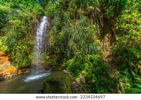 Saint Lucia Piton Waterfalls south of Soufrière