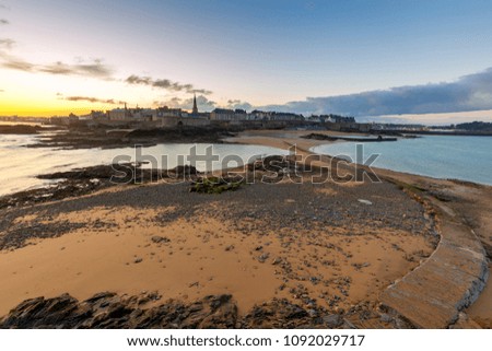 Similar – Image, Stock Photo Saint-Malo in Brittany