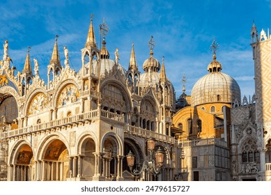 Saint Mark's basilica (Basilica di San Marco) in Venice, Italy - Powered by Shutterstock