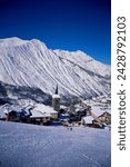 Saint martin de belleville, haute-savoie, french alps, france, europe