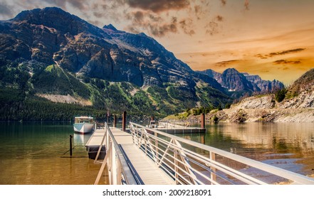 Saint Mary Lake In Glacier National Park