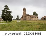 Saint Michael the Archangel Church next to Montanaro village (Carpaneto Piacentino), Province of Piacenza, Emilia-Romagna region, Italy